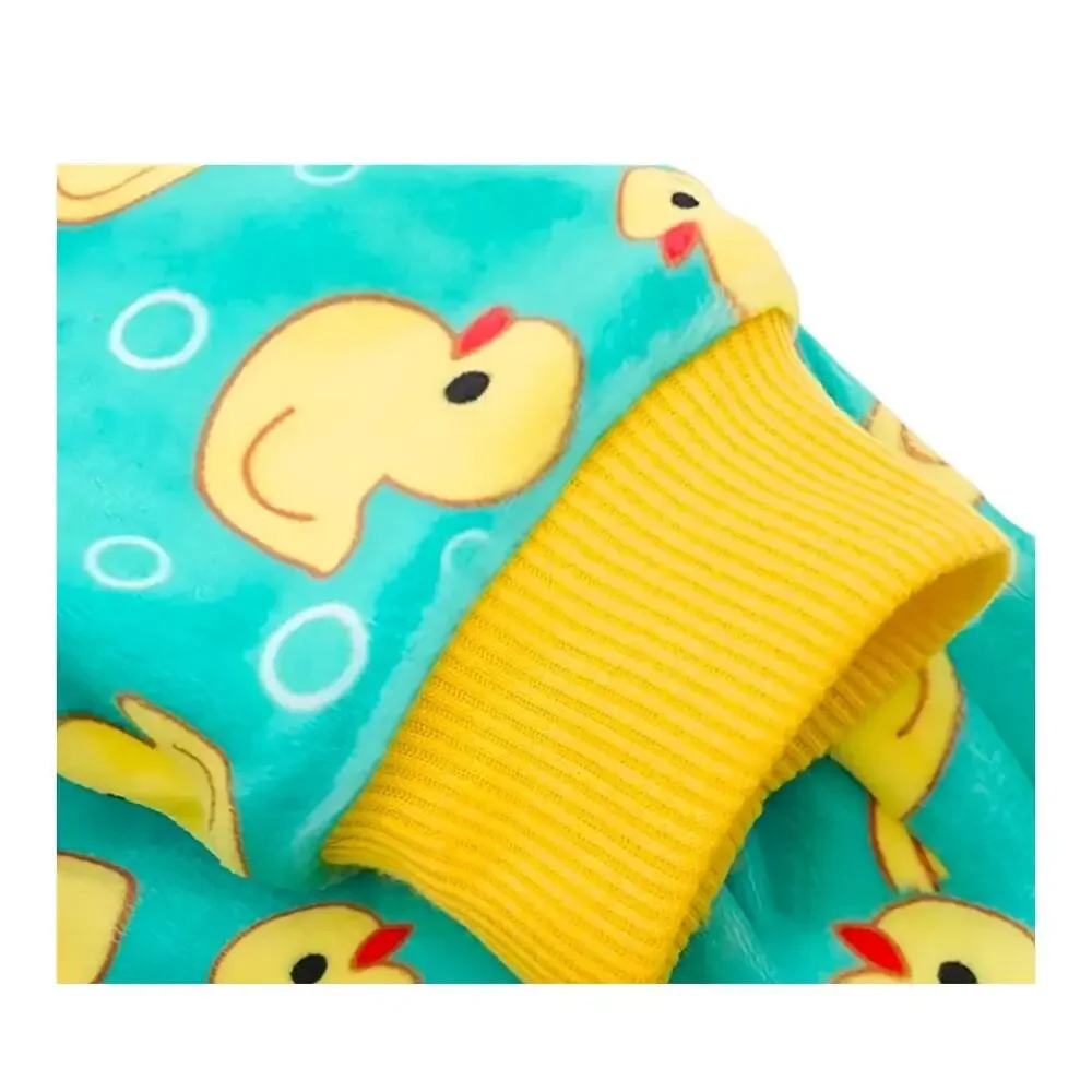 Duck Pet Pajamas Dog Loungewear Small Breed Clothes onsie cat clothes sz XXL